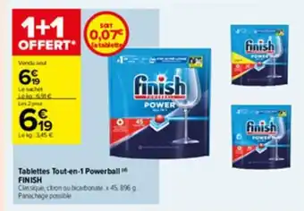Tablettes tout-en-1 powerball FINISH