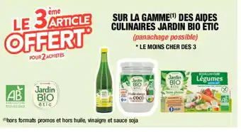 Migros Sur la gamme des aides culinaires jardin bio etic offre