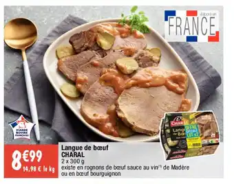 Migros Langue de bœuf CHARAL offre