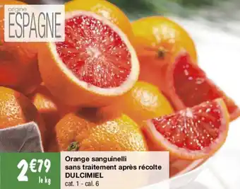 Orange sanguinelli sans traitement aprÚs récoite DULCIMIEL