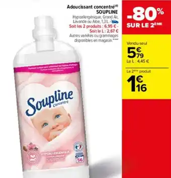 Adoucissant concentre SOUPLINE