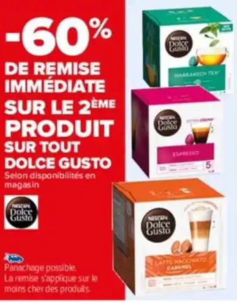 Carrefour Drive Dolce gusto offre