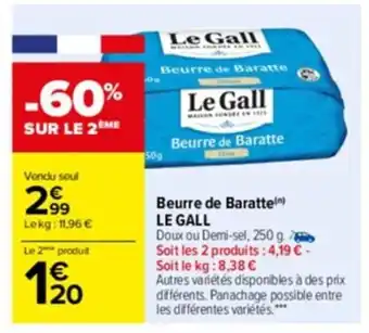 Beurre de baratte LE GALL