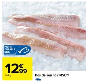 Carrefour Drive Dos de lieu noir MSC offre