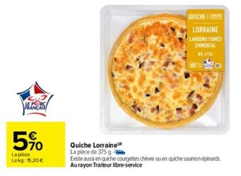 Carrefour Drive Quiche lorraine offre