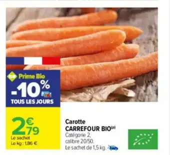 Carotte CARREFOUR BIO