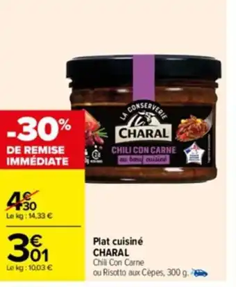 Carrefour Drive Plat cuisiné CHARAL offre
