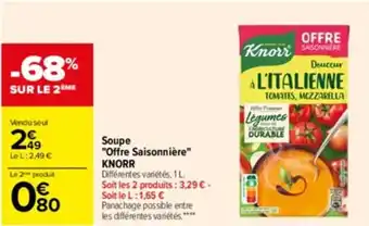 Soupe "offre saisonniére" KNORR