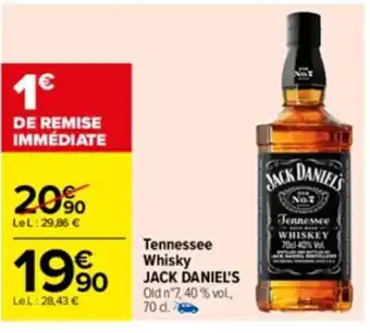 Carrefour Drive Tennessee whisky jack daniel's offre