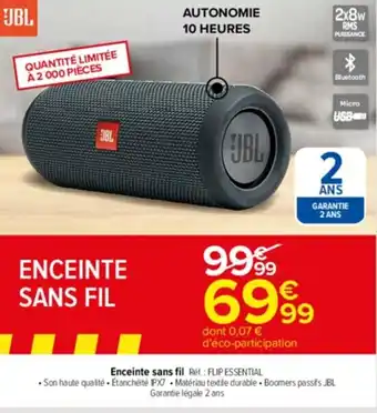 Carrefour Drive Enceinte sans fil offre