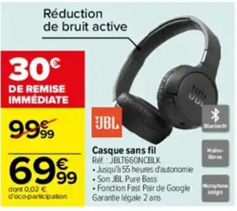 Carrefour Drive Casque sans fil offre