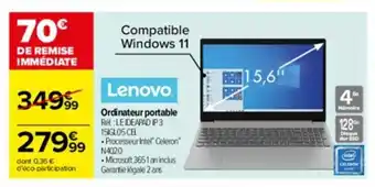 Carrefour Drive Ordinateur portable offre