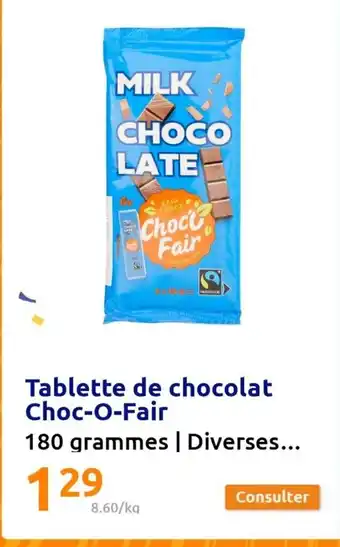 Tablette de chooclat Choc-O-Fair