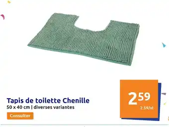 Action Tapis de Toilette Chenille offre