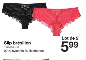Zeeman Slip Bresilien offre