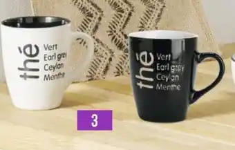 Casino Supermarchés Mug 36cl Thé blanc en grès offre