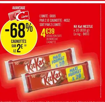 Casino Supermarchés Kit Kat Nestle offre