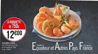 Casino Supermarchés Crevettes Cuites offre