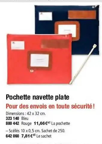 Hyperburo Pochette navette plate offre
