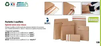 Hyperburo Pochette 3 soufflets bong offre