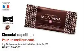 Miko chocolat napolitain