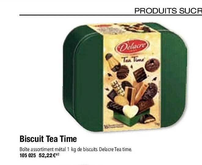 Promo Biscuit tea time delacre chez Hyperburo