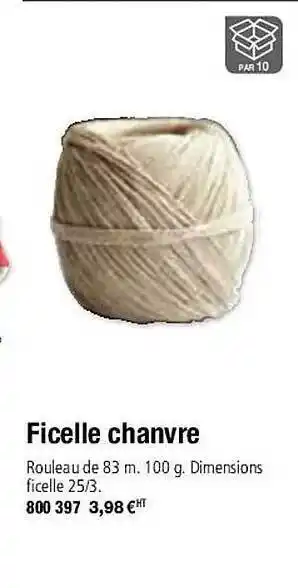 Ficelle chanvre