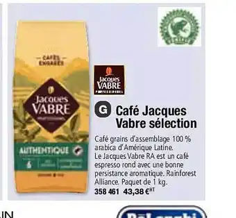 Café jacques vabre sélection