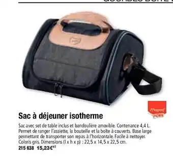 Hyperburo Sac à déjeuner isotherme offre