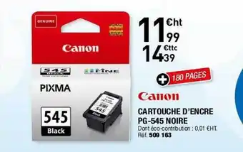 Hyperburo Canon cartouche d'encre pg-545 noire offre