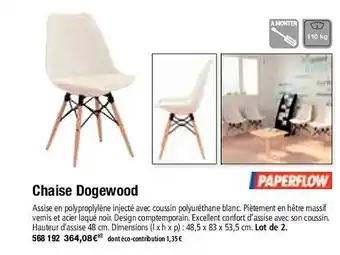 Hyperburo Paperflow chaise dogewood offre