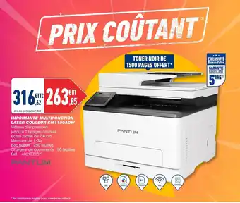 Bureau Vallée Imprimante Multifonction Laser Couleur CM1100adw offre