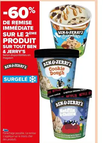 Carrefour Ben & jerry's offre
