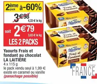 Cora x Carrefour Yaourt au chocolat la laitière offre