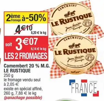Cora x Carrefour Camembert le rustique offre