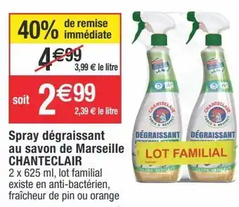 Cora x Carrefour Spray dégraissant chanteclair offre