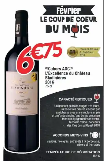 Cora x Carrefour Vin rouge offre