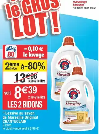 Cora x Carrefour Lessive chanteclair offre