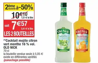 Cora x Carrefour Liqueur old nick offre