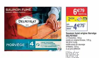 Cora x Carrefour Saumon fumé delpeyrat offre