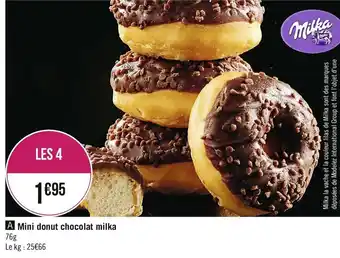 Mini donut chocolat