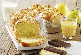 Casino Supermarchés Brioche tressee perle de sucre eclat de chocolat pur beurre offre