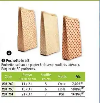 Hyperburo Pochette kraft offre