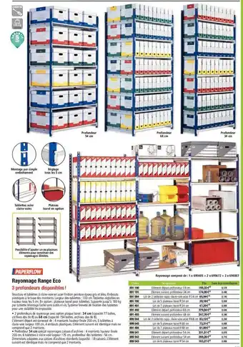 Hyperburo Paperflow rayonnage range eco offre