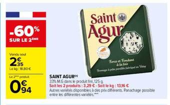 Carrefour Saint agur offre