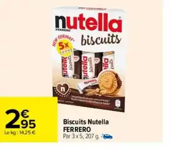 Carrefour Biscuits nutella ferrero offre