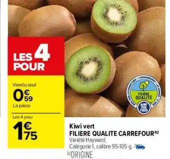 Carrefour Kiwi vert filière qualité carrefour offre