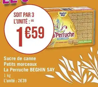 Casino Supermarchés Sucre de canne Petits morceaux La Perruche offre