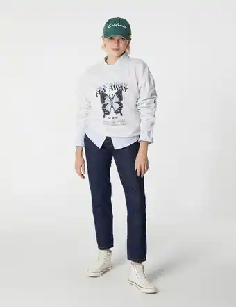 Jennyfer Sweat papillon gris chiné offre