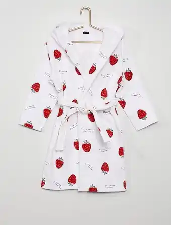 KIABI Peignoir de bain à capuche imprimé 'fruits' offre
